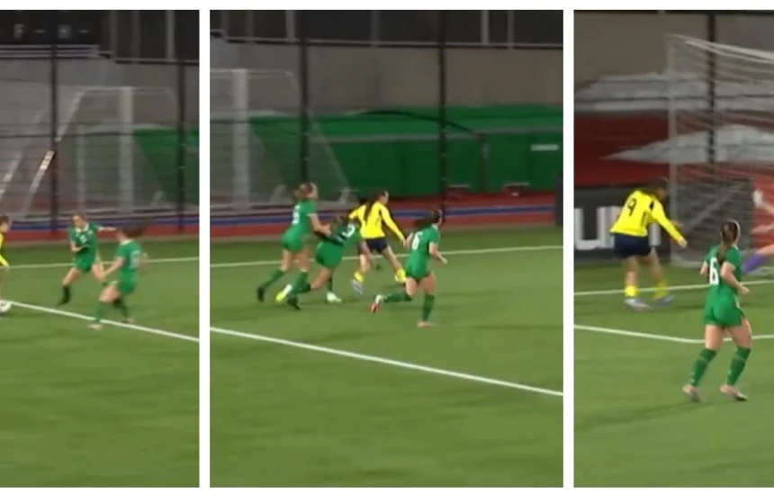 Talentja Rona Krasniqi shënon supergol për Suedinë U17